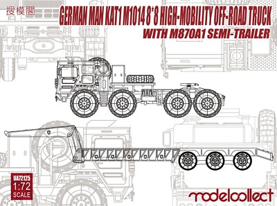 Modelcollect UA72125, German MAN KAT1M1014 8*8 HIGH-Mobility off-road truck w/ 