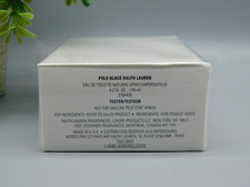 Polo Black By Ralph Lauren Eau de Toilette Spray 4.2 oz New in White Box SEALED