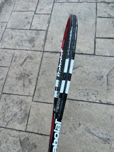 BABOLAT PURE CONTROL TEAM TENNIS RACQUET 4 5/8" BLACK RED WHITE USED - Picture 6 of 8