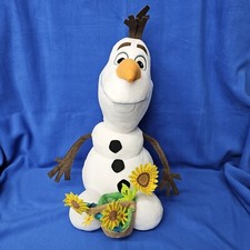 Disney Frozen Olaf with Basket of Flowers Plush Stuffed Animal 24"