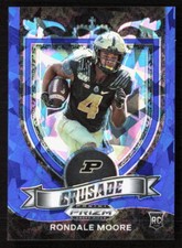 2021 Panini Prizm Draft Picks Rondale Moore Crusade Blue Ice /99 #171 Purdue