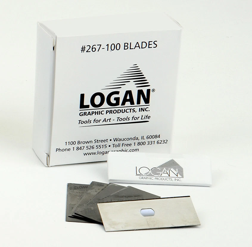 LOGAN GRAPHIC PRODUCTS Logan Graphic 267-100 Replacement Blade for 850 and T300 Cutters 100-Pack