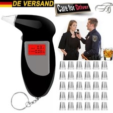 Alkoholtester Testsieger Polizeigenau Promille-Test Atem-Messgerät+30 Mundstücke