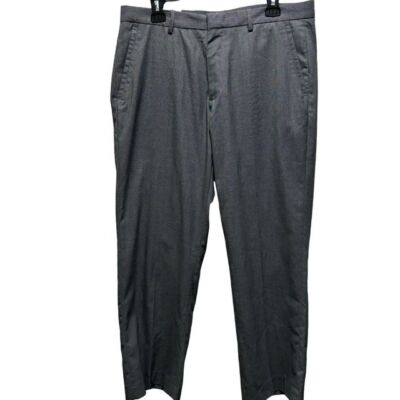 Calvin Klein Men's Straight Fit Dress Pants Size 34x32 Gray | eBay