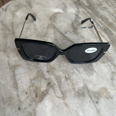 Gold Oversized Square Sunglasses – NWT Oversized Side Detail Square Shape Sunglasses In Brown And  main image 4