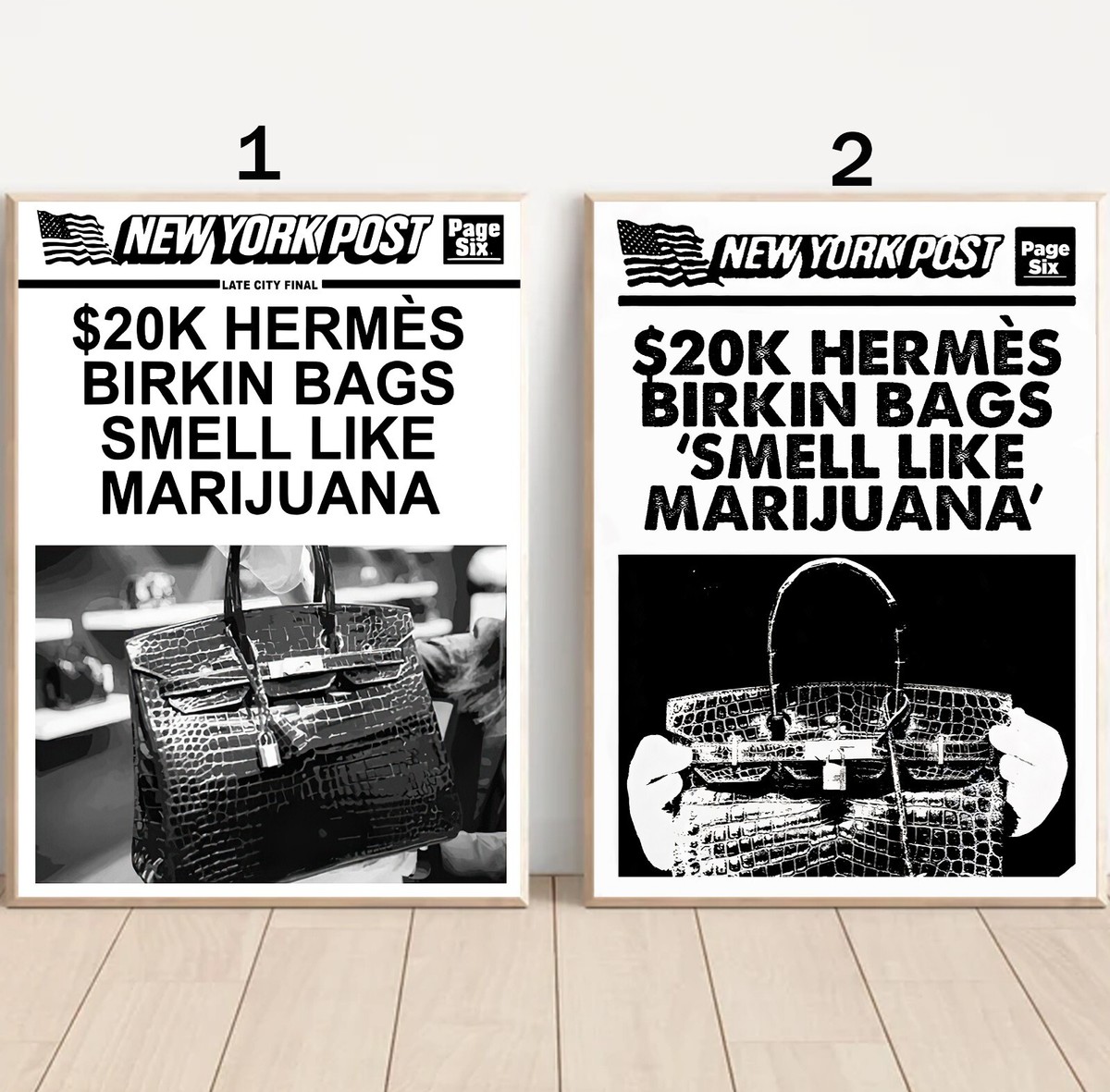 Cutom Birkins Smell Like Weed Vintage Poster | eBay