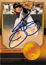 Jim Palmer autographed baseball card (Orioles) 2012 Topps Golden Greats #GG84