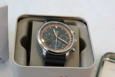 goodwin chronograph black silicone watch