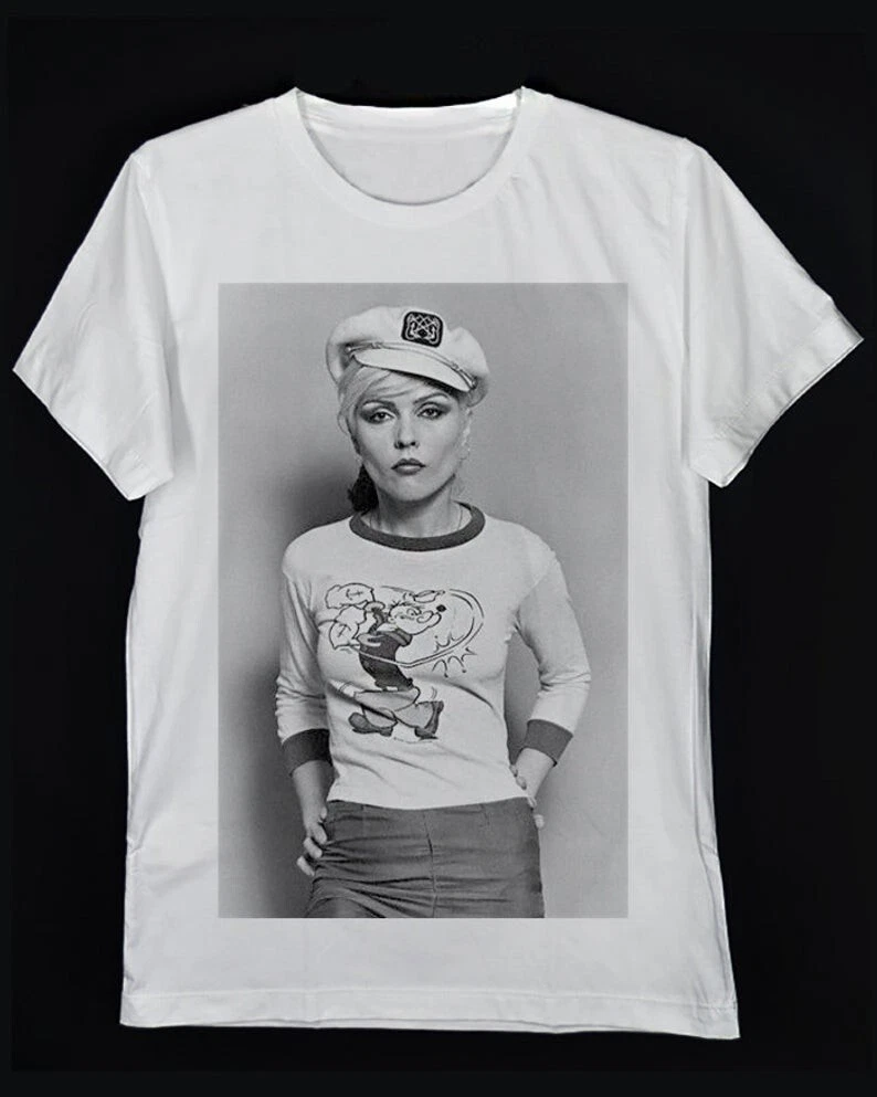 T-shirt Officiel Blondie Debbie Harry Punk - Homme, Noir, 100% Coton, Neuf Avec étiquettes