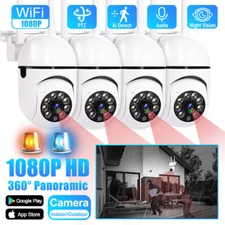 4x Wireless 5G WiFi Security Camera System Smart outdoor Night Vision Cam 1080P