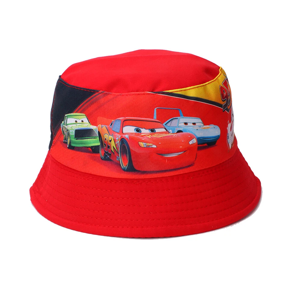 Baby Toddler Cartoon Car Bucket Beach Sun Hat Kids Boy Girl Fisherman Cap Summer - Image 4 of 4