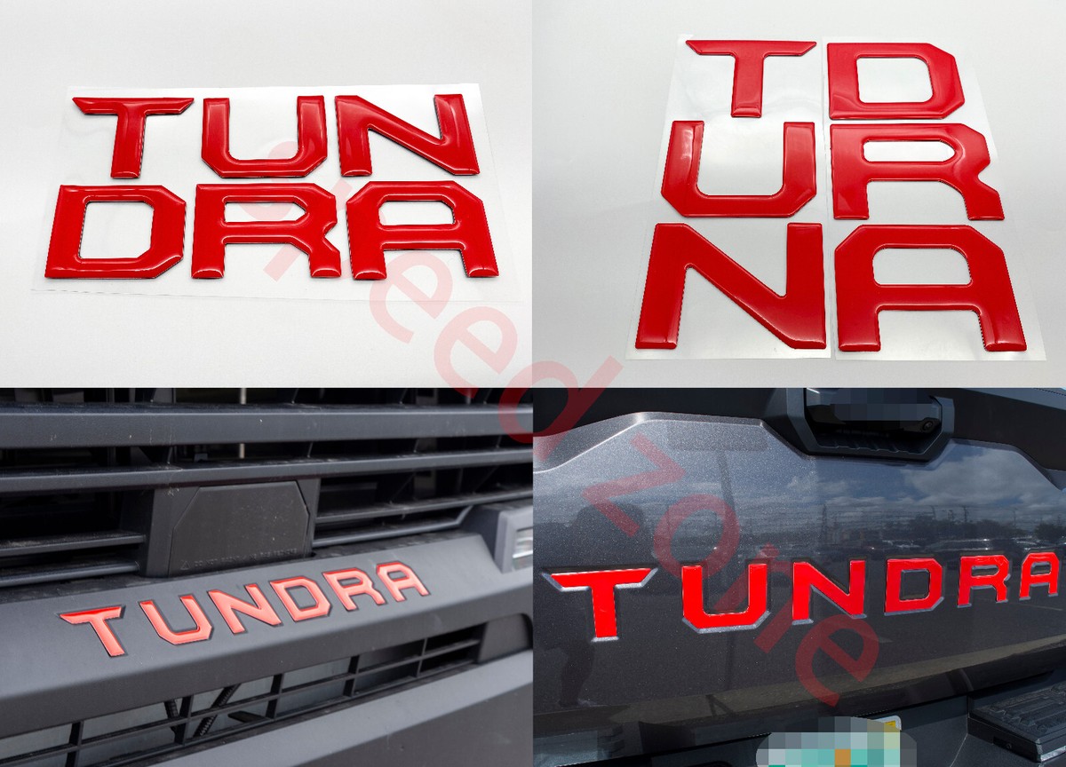 Gloss Red Emblem compatible TOYOTA 2022 - 2026 TUNDRA Front Grill