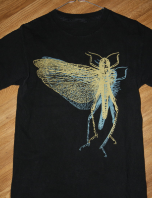 Vtg The Locust Band For Fans Heavy Cotton Black T Shirt For Men