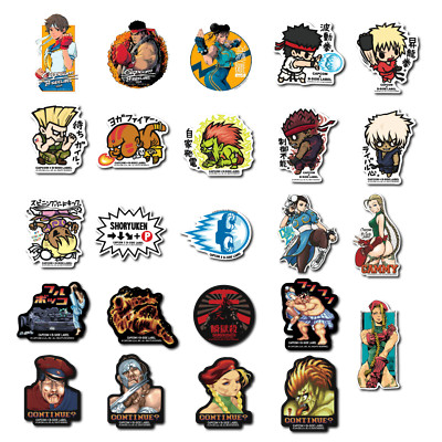 レインボー・ミカ ストリートファイター ステッカー B-SIDE LABEL Capcom Street Fighter game B-SIDE LABEL Sticker 25 types Japan