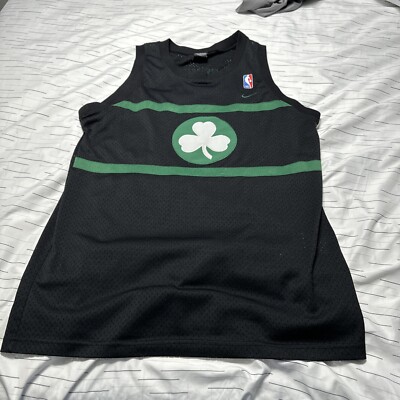 M Nike Swingman Celtics Paul Pierce Clover Leaf Alternate Black
