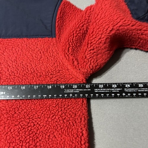 Polo Ralph Lauren Hybrid Fleece Jacket Youth XL Color Block Red Blue Full Zip - Picture 7 of 9