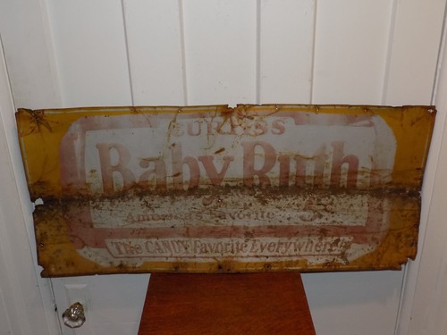 Vintage Curtiss Baby Ruth 5 Cent Candy Metal Advertising Sign | eBay