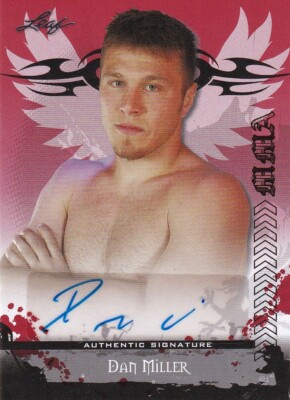 LEAF 2010 MMA DAN MILLER #AU-DM1 AUTOGRAMMKARTE 