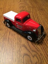 Sentry Hardware 1937 Chevy Pickup With Tonneau Cover And Bank 1:25 Scale Diecast