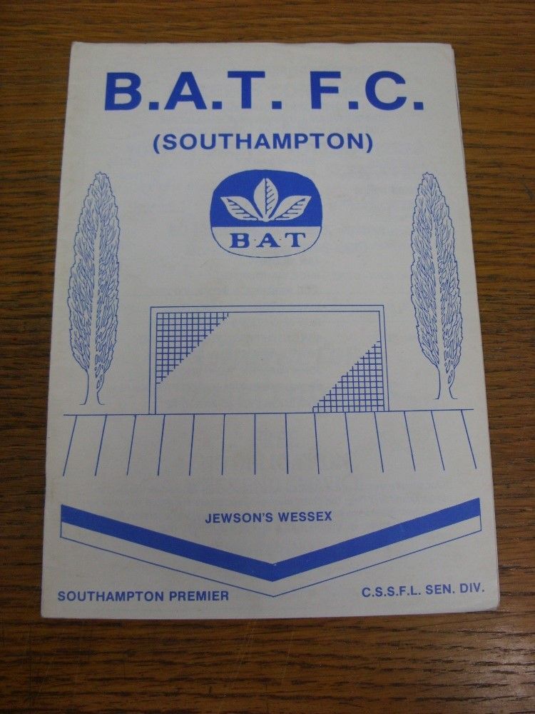 27/10/1990 British American Tobacco Southampton v Ryde Sports. FREE POSTAGE  on a