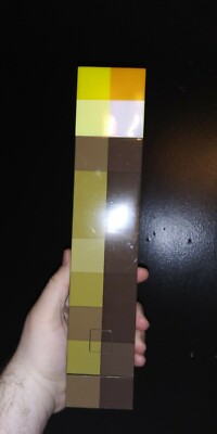 Minecraft ThinkGeek 11'' Torch Wall Mounted Decor Light Mojang Tested & Works