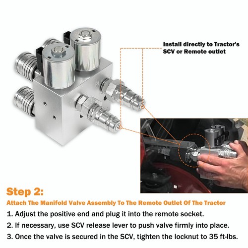 Hydraulic Multiplier Kit 2 Circuit Selector Valve and Switch Box Control - Picture 4 of 8