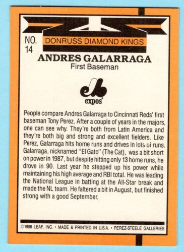 1989 Donruss "Diamond Kings" - Pick Card For SET - MLB - Picture 29 of 55