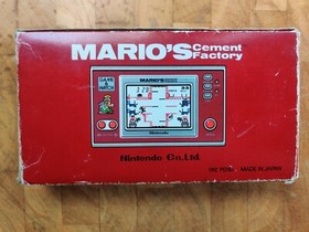 FRENCH CONSOLE *MARIO CEMENT FACTORY*  Nintendo Game & Watch 1983 -with box!