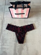 Victoria's secret heart print lace thong s