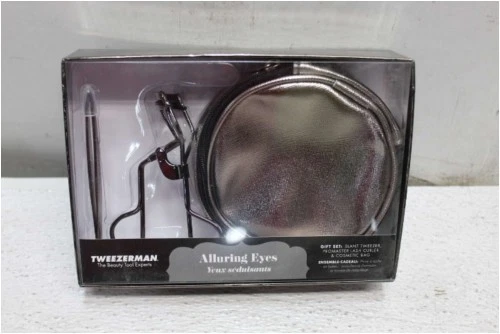 USA Seller Tweezerman 3 pc Gift set - Eye Lash Curler + Tweezer + makeup bag NIB - Image 3 of 3