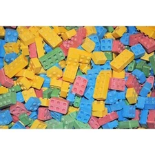 CANDY BLOCKS 4 FLAVORS BUILDING BLOX FRESH STOCK YOU CHOOSE BULK POUND AMOUNT