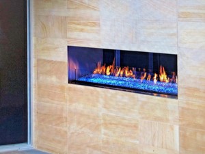 Majestic Palazzo See Thru Outdoor Linear Fireplace 2 Sided Ebay