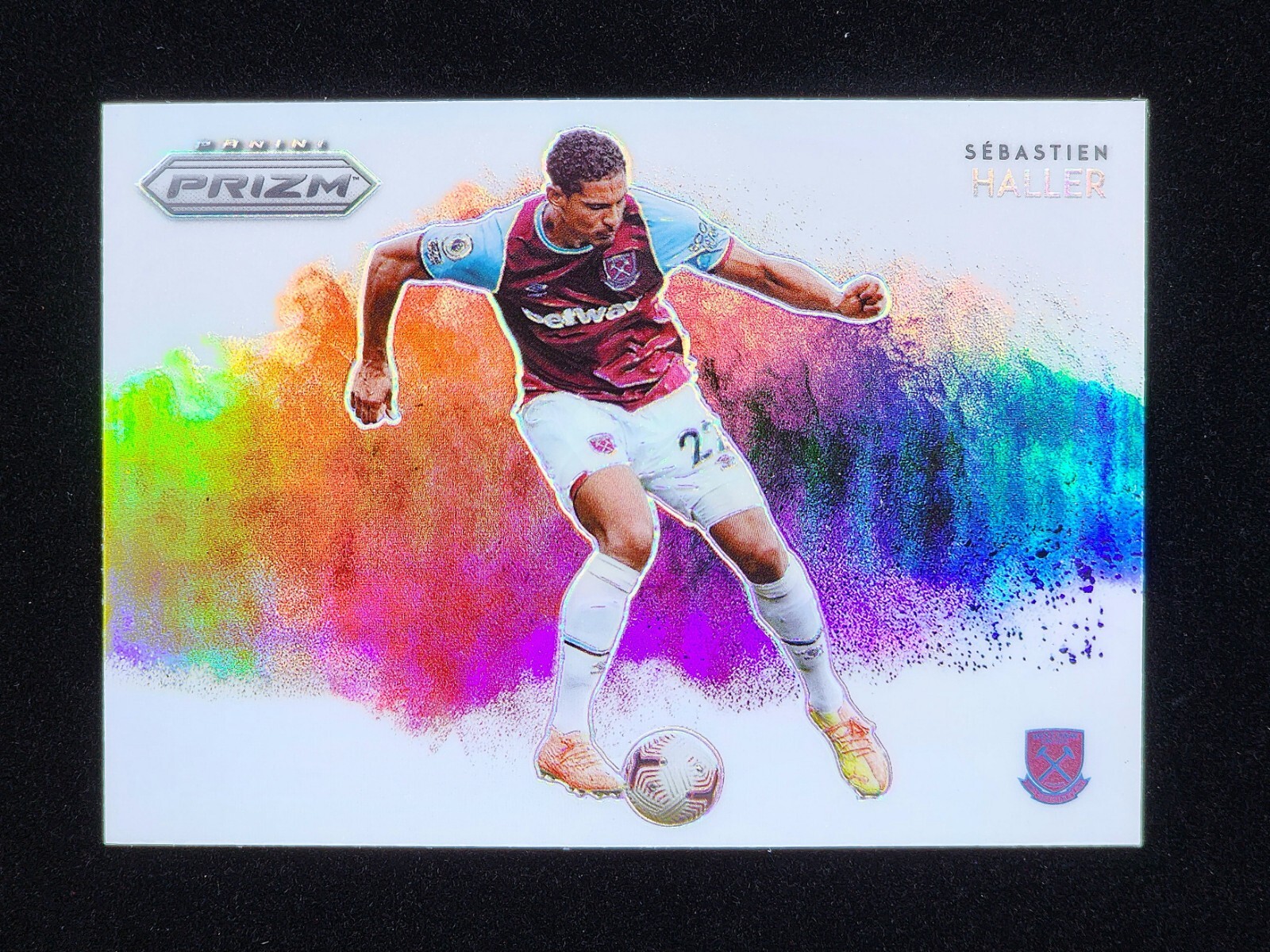 Sebastian Haller 2020-21 Prizm Premier League West Ham Color Blast SSP