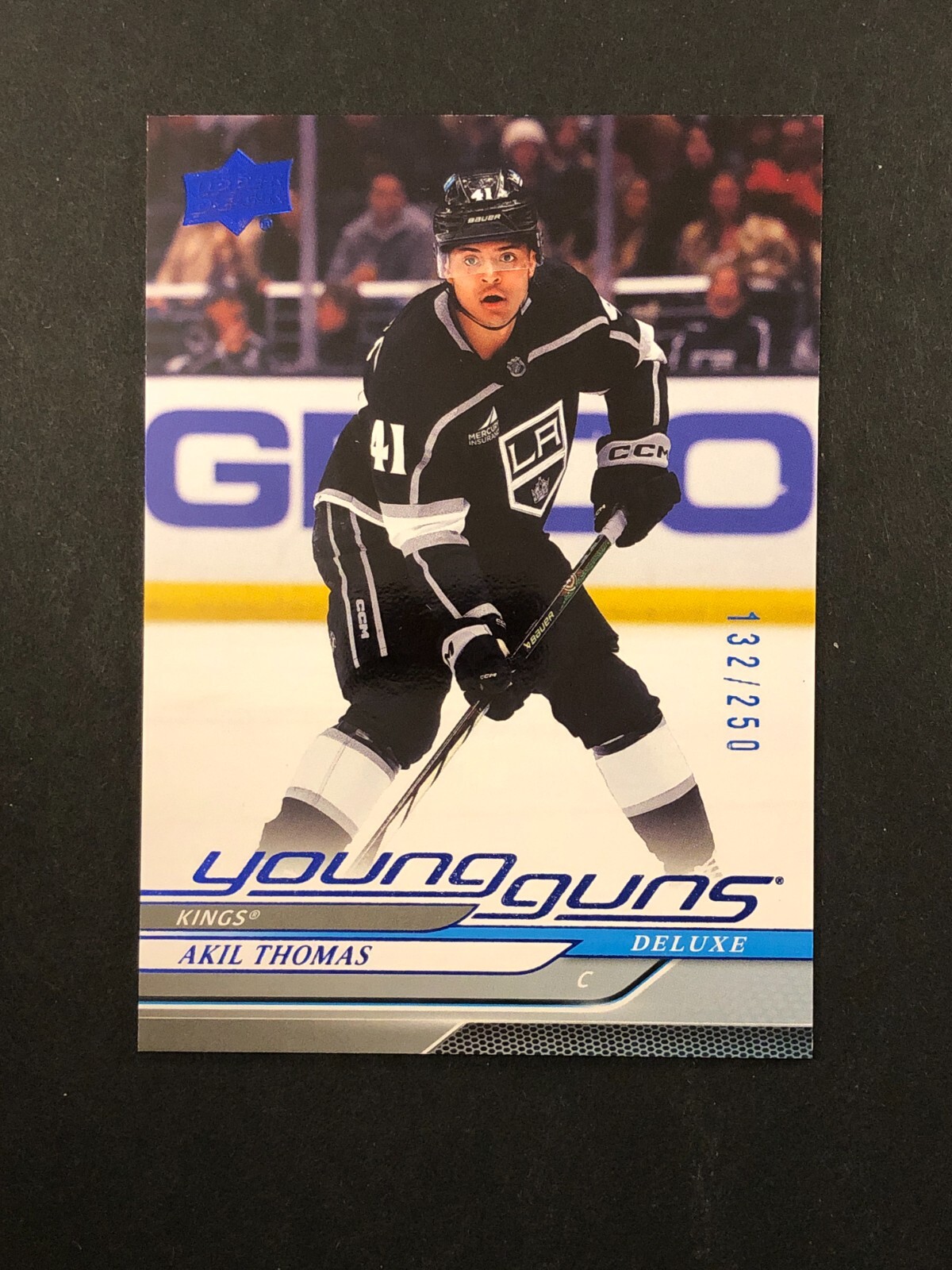 2024-25 Upper Deck Series 1 Akil Thomas #242 Young Guns Deluxe 132/250 LA Kings