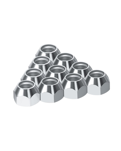 10PCS 1/2-20 Trailer Lug Nuts, Zinc Plated 509 Tire Lugs Wheel Nut, 50-53911 Op - Picture 8 of 12