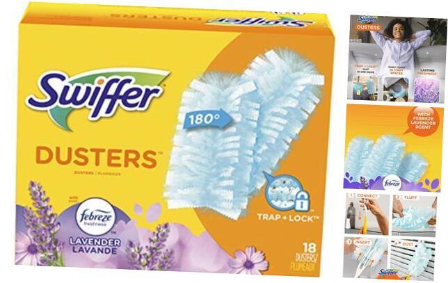 s, Ceiling Fan Multi Surface Refills with Febreze 18 Count (Pack of 1) Duster