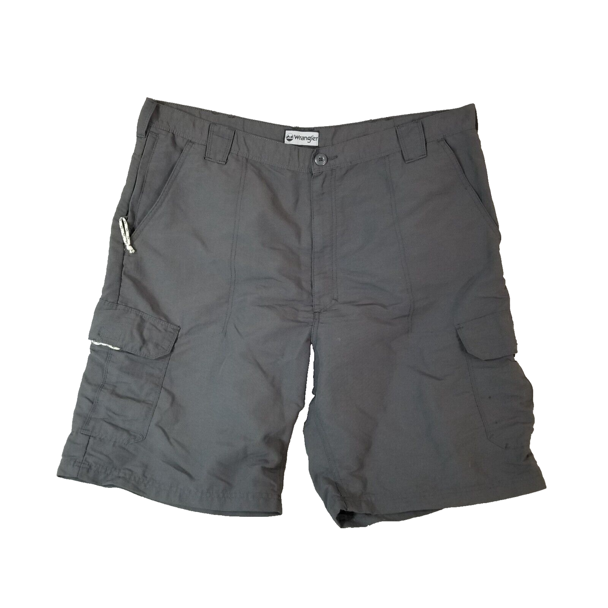 Wrangler Authentics cargo hiking shorts men's 40 x 10 nylon gray