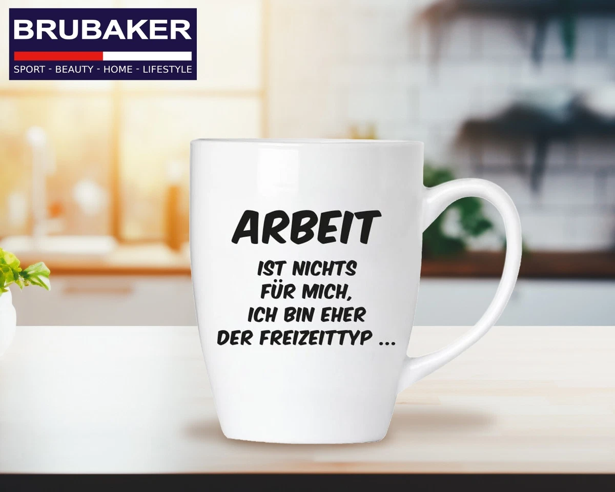 Kaffeebecher mit Spruch Arbeit ist nichts für mich - Lustige Tasse Büro Geschenk