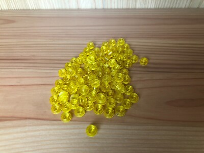 Lego 100x Plate Round 1x1  Plättchen 4073 Trans-Yellow Transparent gelb 3005744
