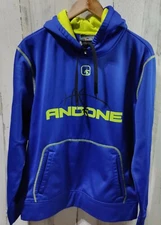 AND1 Athletic Hoodie Men's Medium Colorful Blue Sports Basketball 