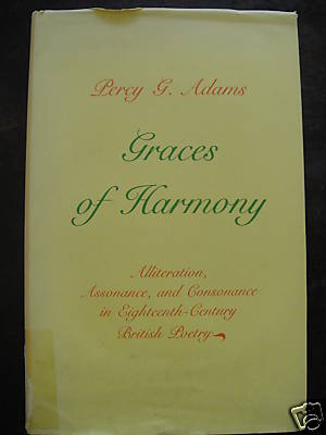 Graces of Harmony by Percy G. Adams (1977) HCDJ 1st Edition - SIGNED