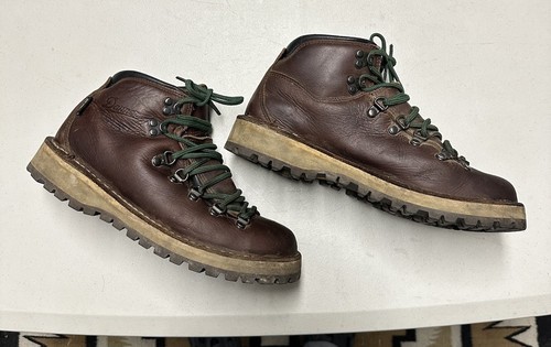 Danner Mountain Pass Smores Brown Leather Outdoor Hiking Boots Women’s Size 8 - Picture 1 of 8