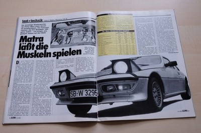 Rallye Racing 12/1983 Talbot Matra Murena 2.2 S mit 140PS im TEST auf 2 Seiten
