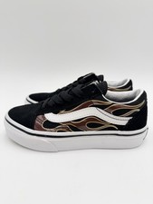 Vans Kids Old Skool Size 3 Black Flame VN0A5AOABOQ