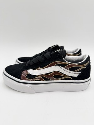 Vans Kids (PS) Old Skool Size 2 Black Flame |VN0A5AOABOQ|
