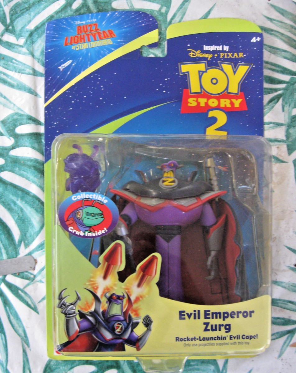 HTF Toy Story 2 Buzz Lightyear of Star Command Evil Emperor Zurg Figure Mattel