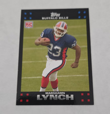 Topps 2007 Marshawn Lynch Rookie #302 Buffalo Bills Football Card. rookie card picture