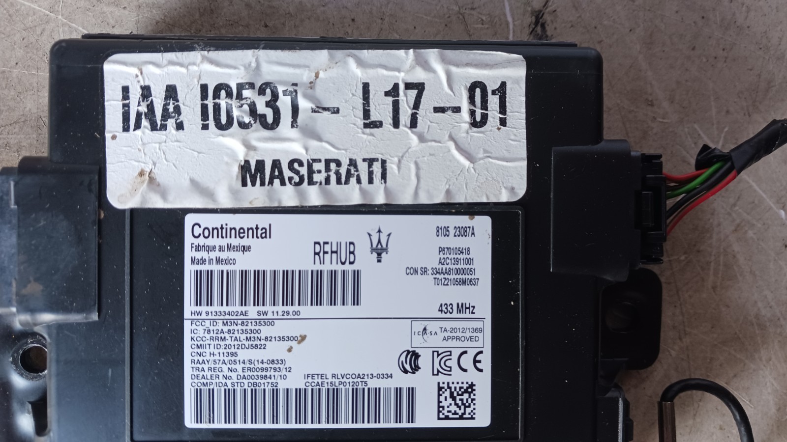 Maserati Levante 2017-2024 Keyless entry module