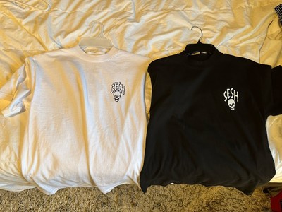 Team Sesh Bones Small Shirt With Logo Lot Black And White TeamSESH