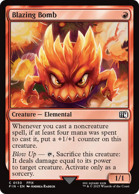 x1 Blazing Bomb FIN Final Fantasy MTG 130 M/NM 1x